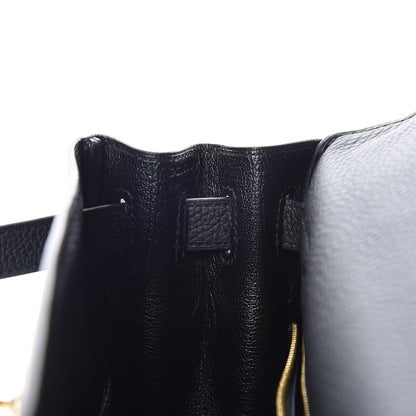 Hermes Togo Kelly Retourne 28 Black 27 of 42