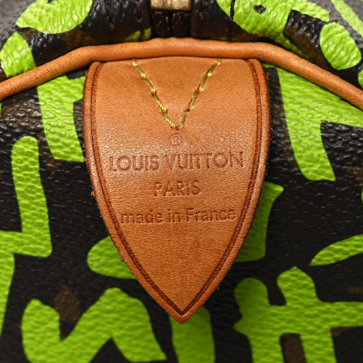 Louis Vuitton Monogram Graffiti Speedy 30 Green 6 of 13