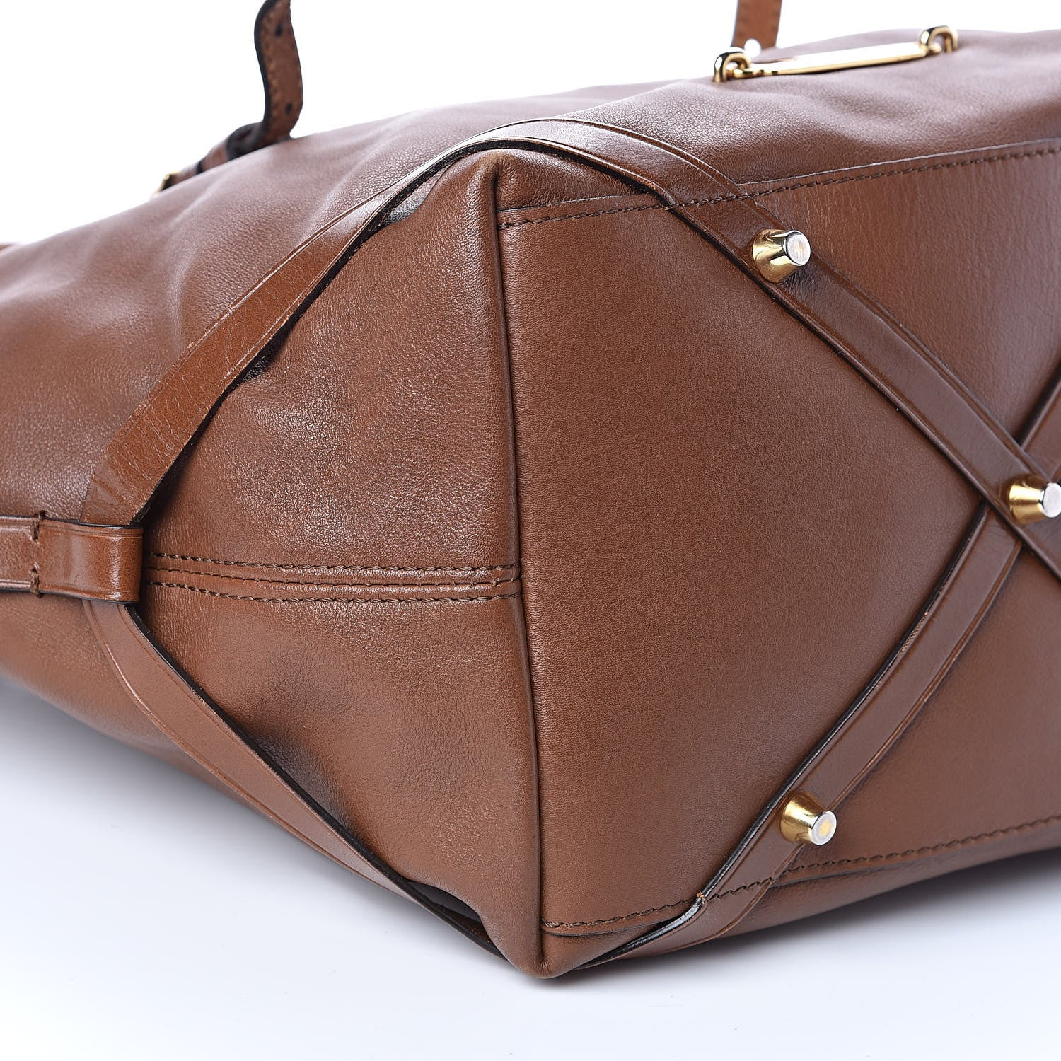 Burberry Calfskin House Check Small Salisbury Tote Brown 8 of 18