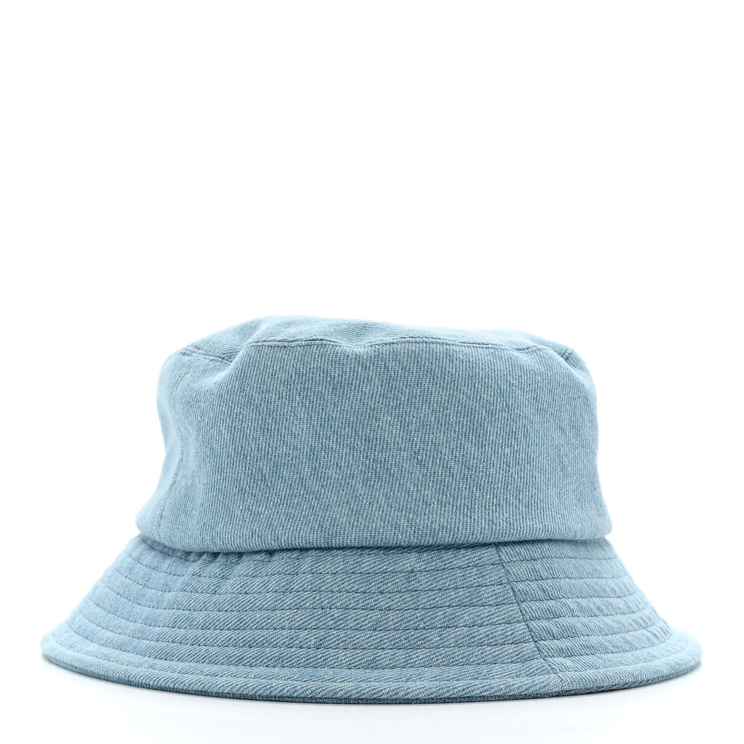 Denim Sequin Cloche Logo Bucket Hat S Blue