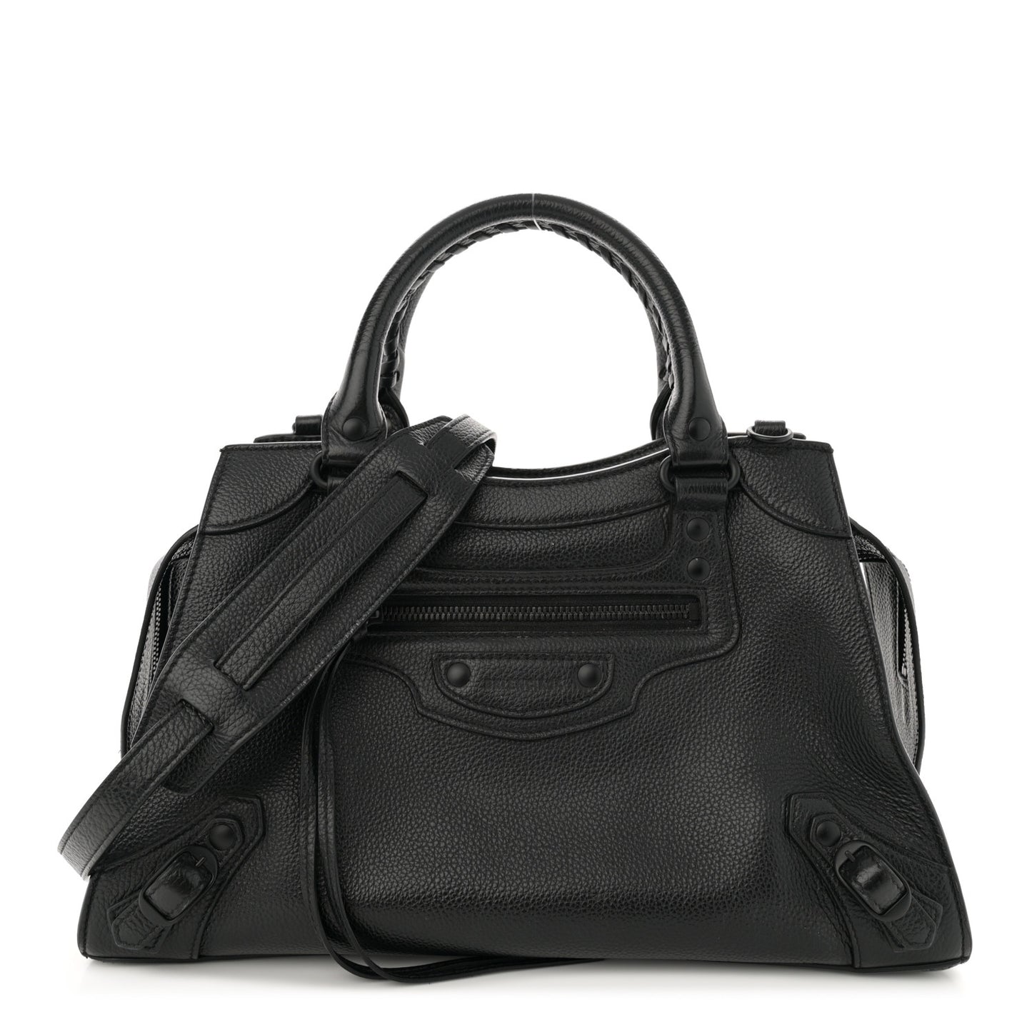 Grained Calfskin Neo Classic Black Hardware S City Black