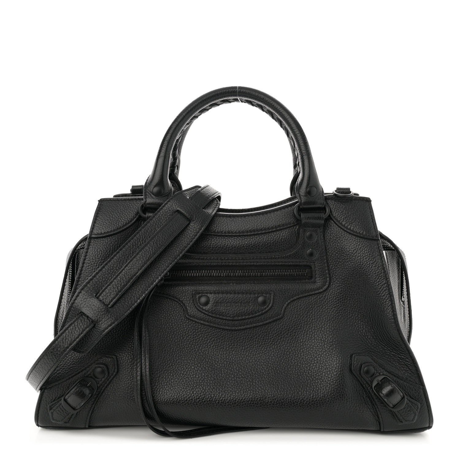 Balenciaga Grained Calfskin Neo Classic Black Hardware S City Black 1 of 15