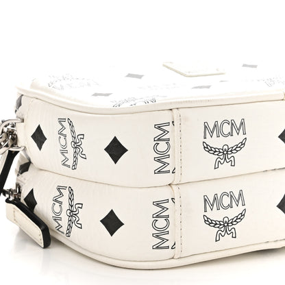 MCM Visetos Camera Crossbody Bag White 8 of 10