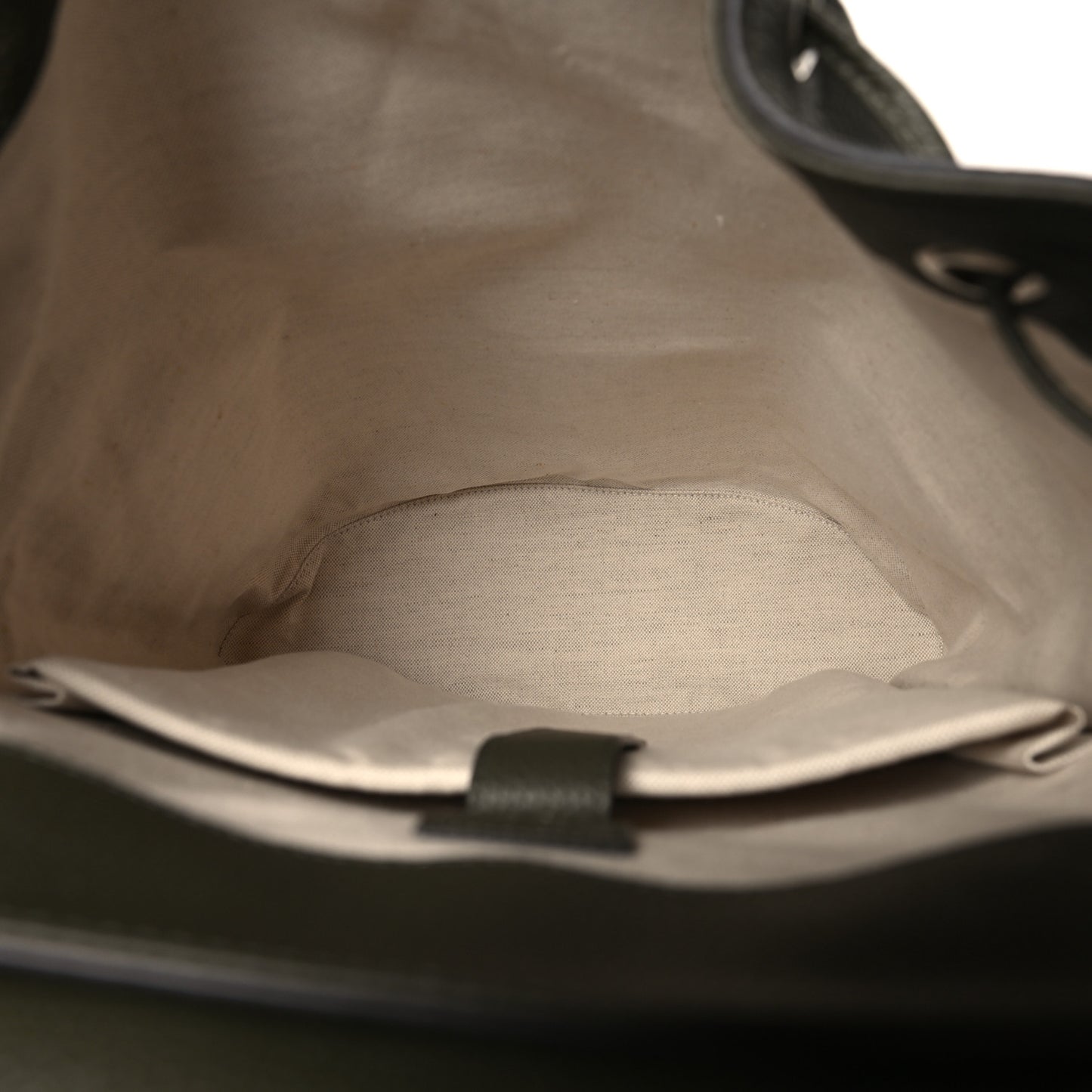 Piuma Calfskin Jumbo GG Embossed Double Buckle Backpack Vintage Olive