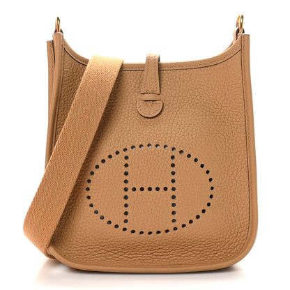 Hermes Taurillon Clemence Evelyne TPM Biscuit 1 of 11