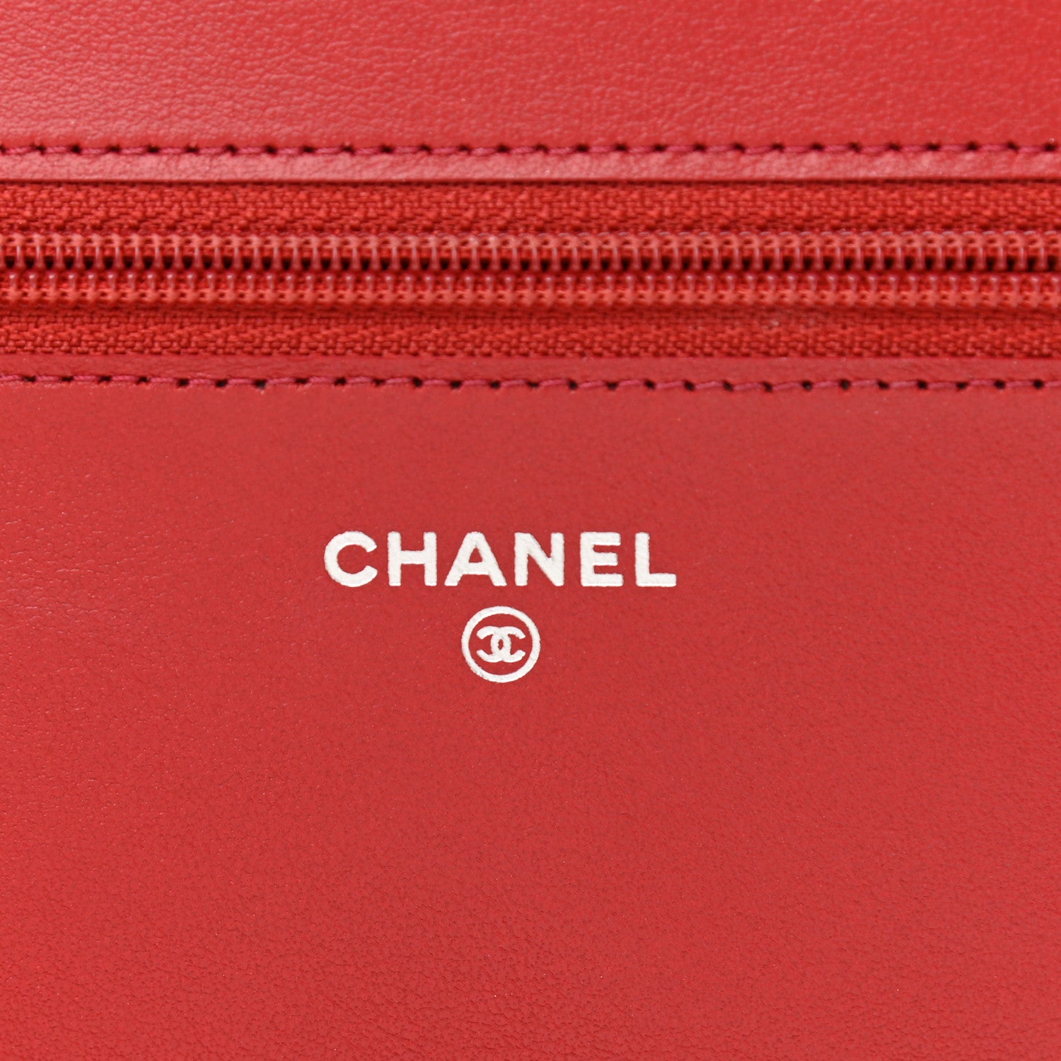 Chanel Caviar Quilted Boy Wallet On Chain WOC Red 6 of 13