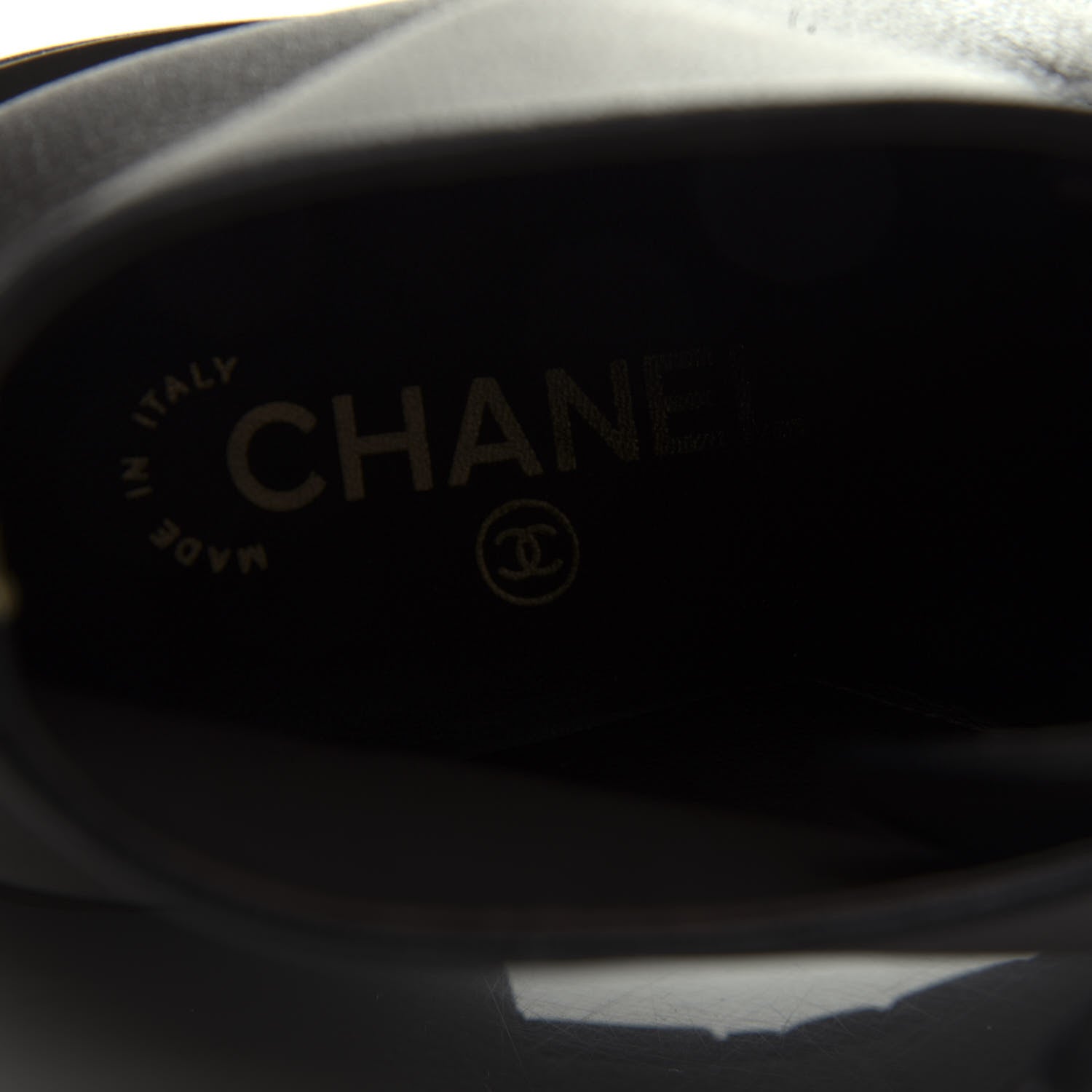 Chanel Goatskin Pearl Lace Up CC Short Boots 40 Brown Black 8 of 11