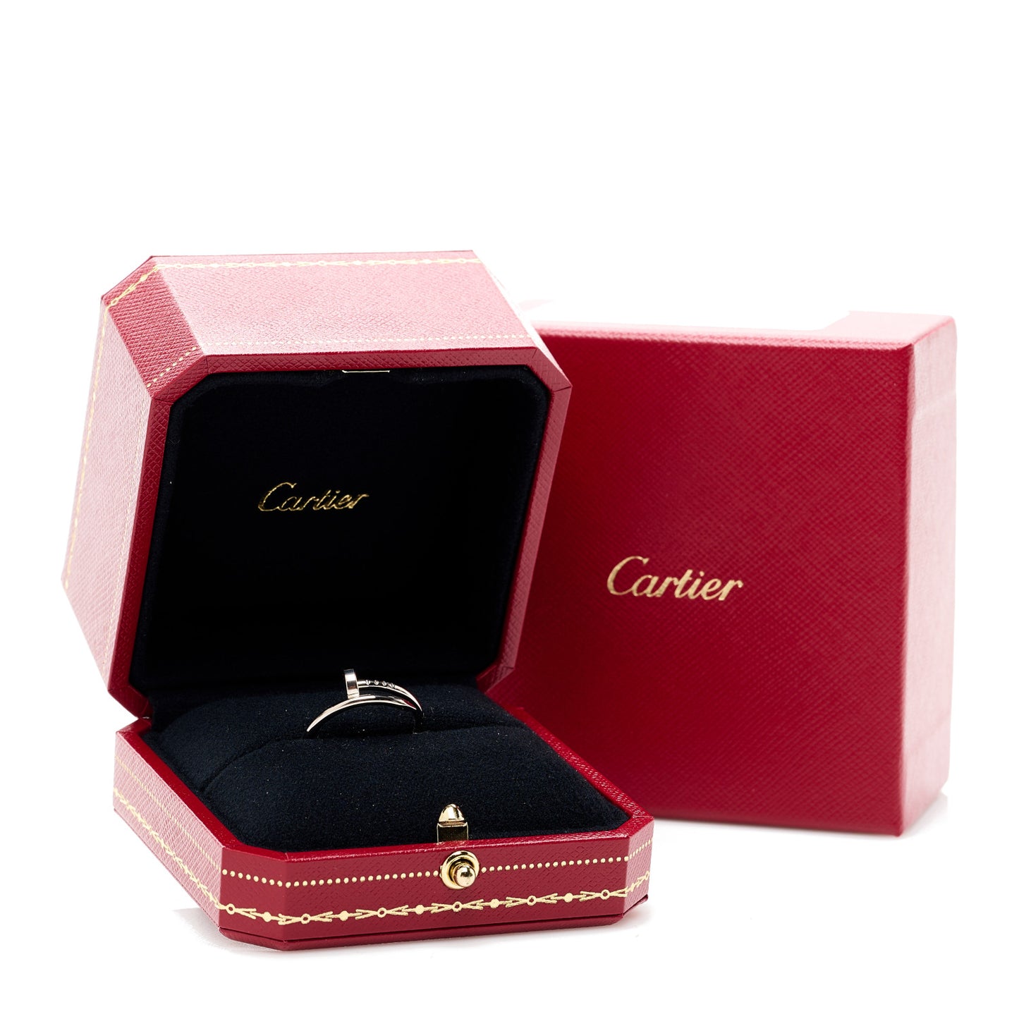 18K White Gold Small Juste Un Clou Ring 55 7.25