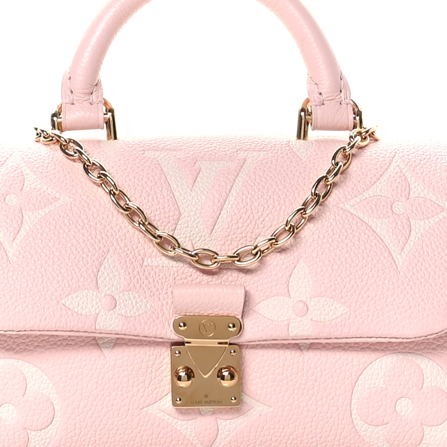 Louis Vuitton Empreinte Monogram Giant Madeleine Nano Rose White Quartz 7 of 9