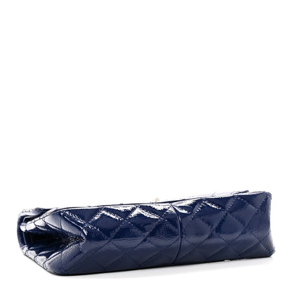 Chanel Distressed Patent Quilted 2.55 Reissue 226 Flap Blue 3 of 9