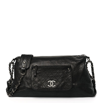 Chanel Glazed Caviar Pocket In The City Shoulder Bag Black 1 of 11