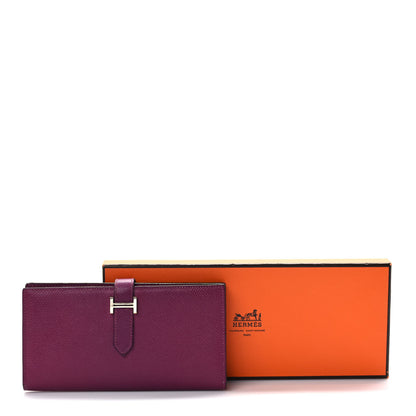 Hermes Epsom Bearn Gusset Wallet Tosca 7 of 7