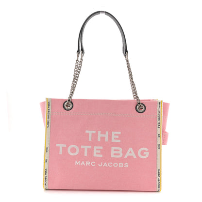 Marc Jacobs Denim Canvas Medium Chain Bag Ribbon Pink 1 of 11