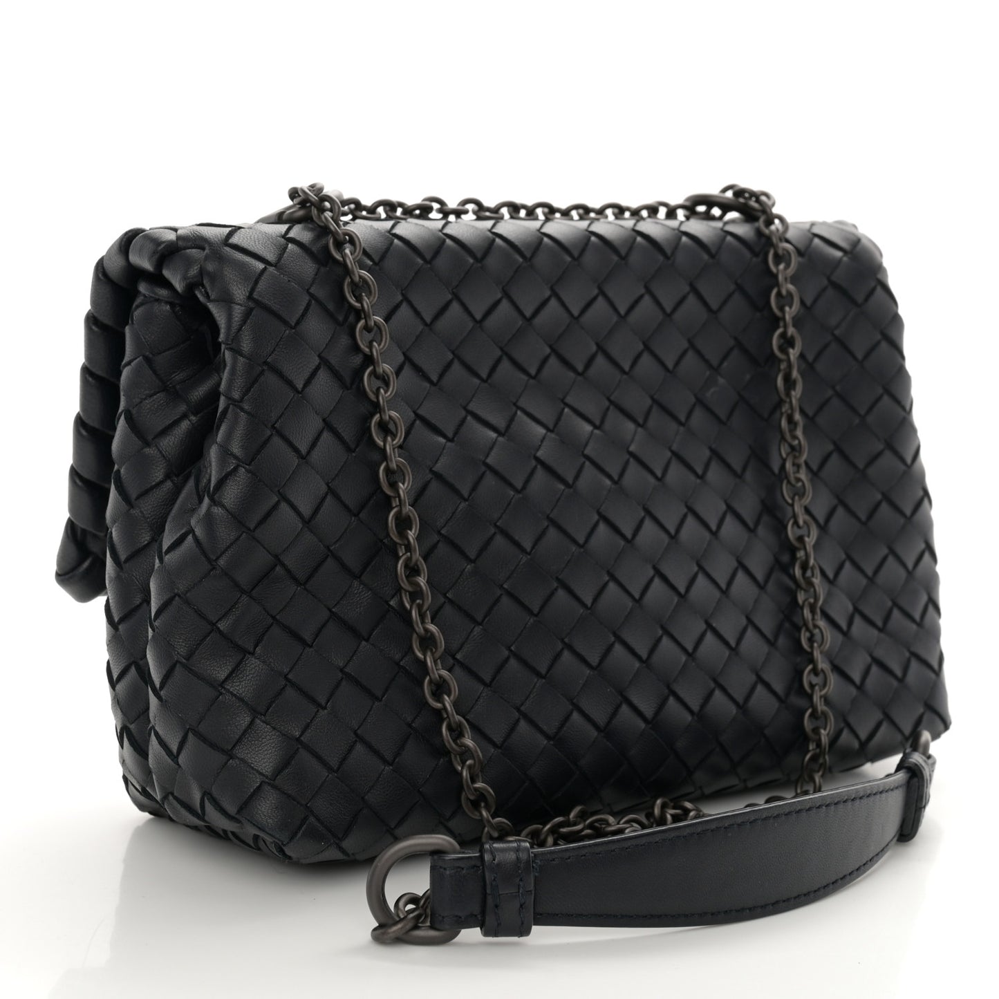 Nappa Intrecciato Baby Olimpia Shoulder Bag Tourmaline