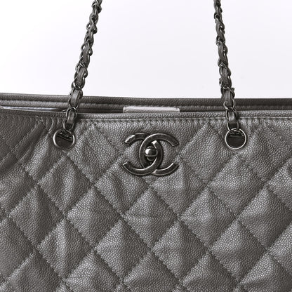 Chanel Caviar Medium Be Caviar Tote Silver 11 of 12