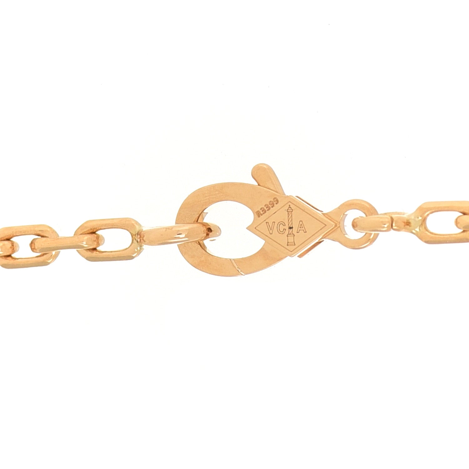Van Cleef & Arpels 18K Yellow Gold Mother of Pearl 10 Motifs Vintage Alhambra Necklace 4 of 8