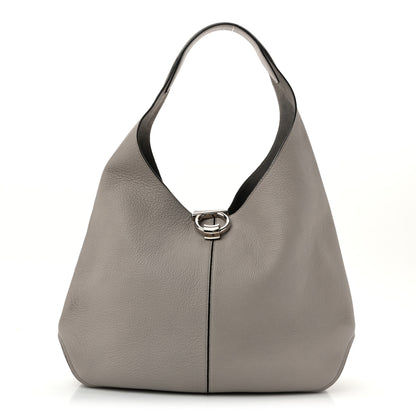 Salvatore Ferragamo Calfskin Margot Hobo Grey 1 of 13