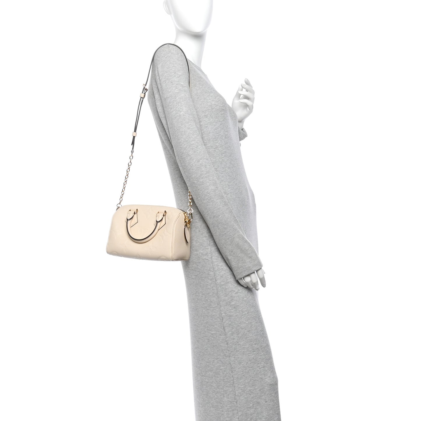 Empreinte Monogram Giant Speedy Bandouliere 20 Creme