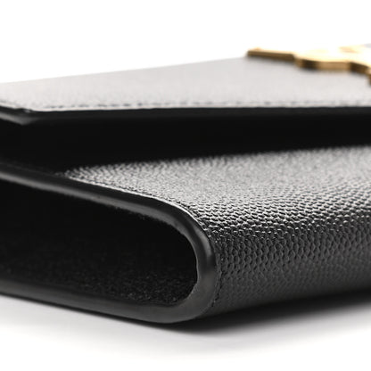 Saint Laurent Grain De Poudre Uptown Chain Wallet Black 11 of 13