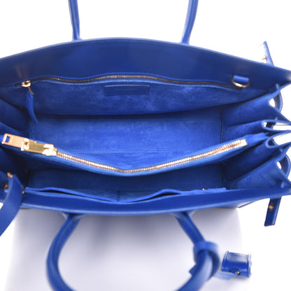Saint Laurent Calfskin Small Sac De Jour Blue Majorelle 6 of 16