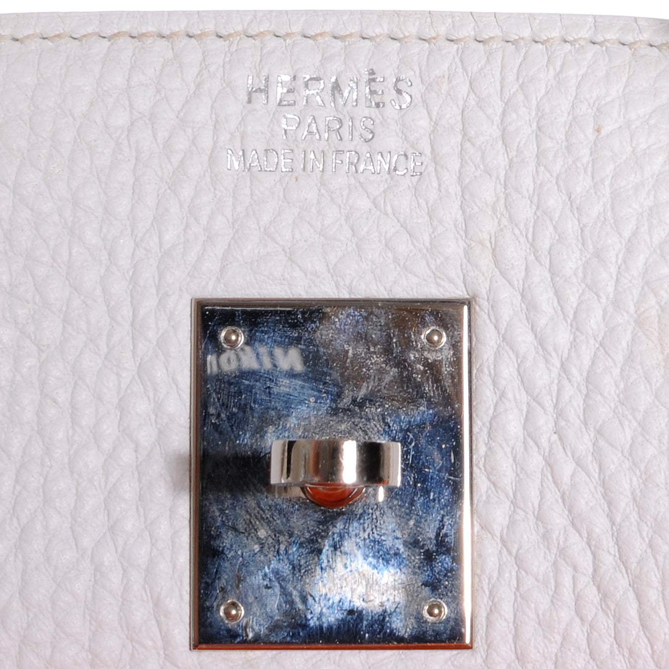 Taurillon Clemence Birkin 35 White