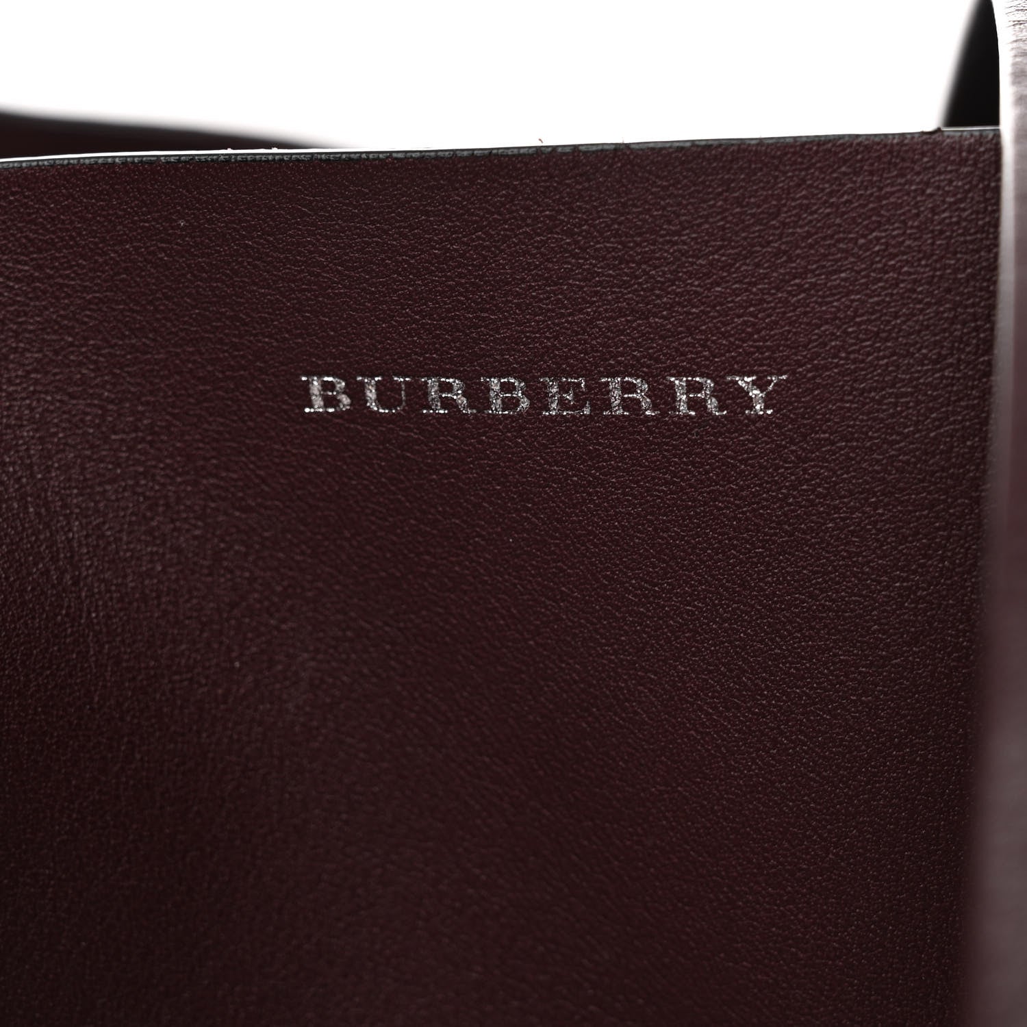Burberry Calfskin Medium Belt Tote Burgundy 10 of 10