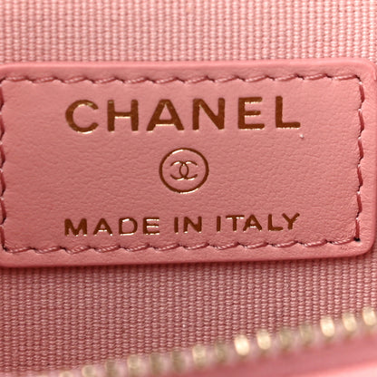 Chanel Caviar Quilted Small Handle With Care Vanity Case With Chain Pink 5 of 11