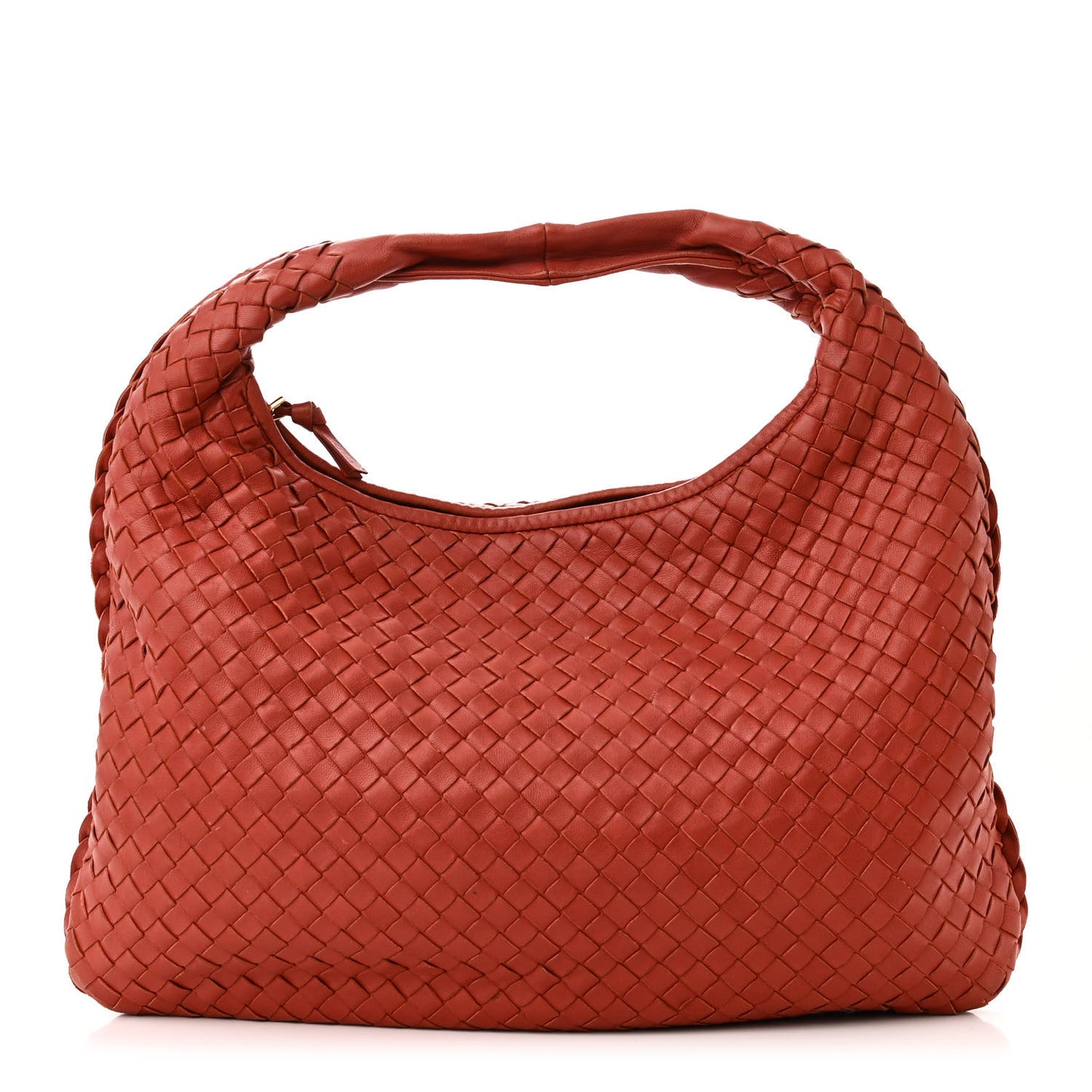 BOTTEGA VENETA Nappa Intrecciato Small Veneta Hobo Brique