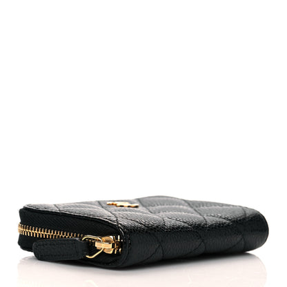 Chanel Caviar Quilted Zip Coin Purse Black 4 of 11