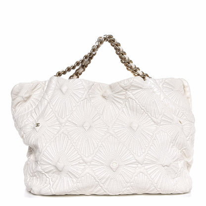Chanel Lambskin Quilted Large Ca D'Oro Tote Ivory 1 of 7