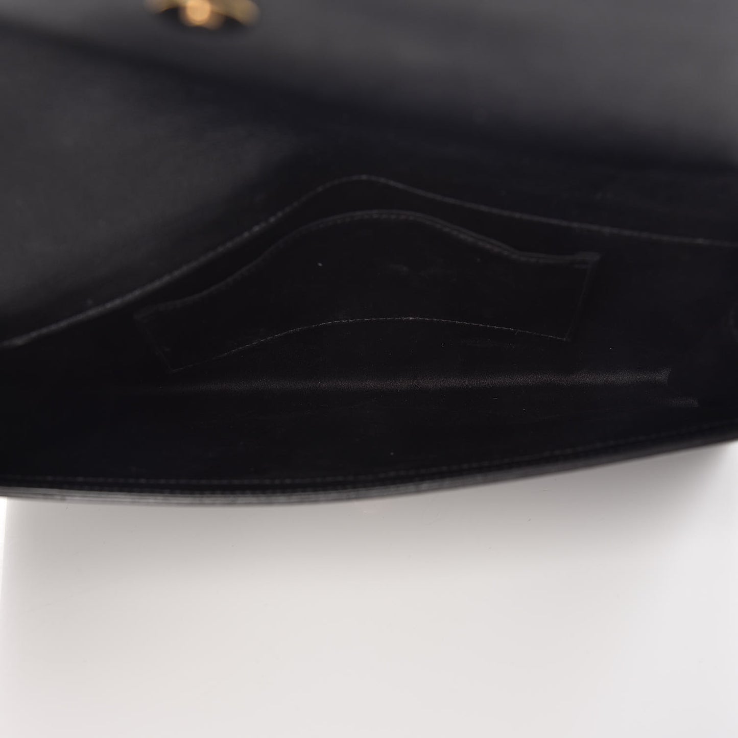 Calfskin Monogram Large Belle De Jour Clutch Black