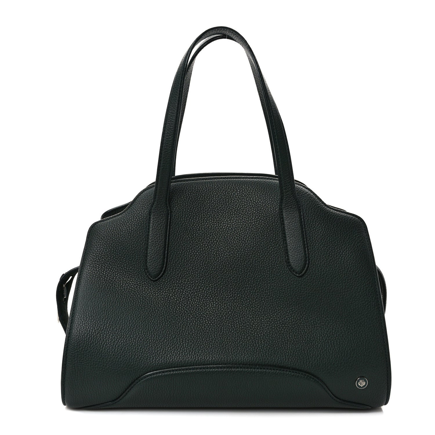 Loro Piana Grained Calfskin Medium Sesia Dark Green 1 of 10