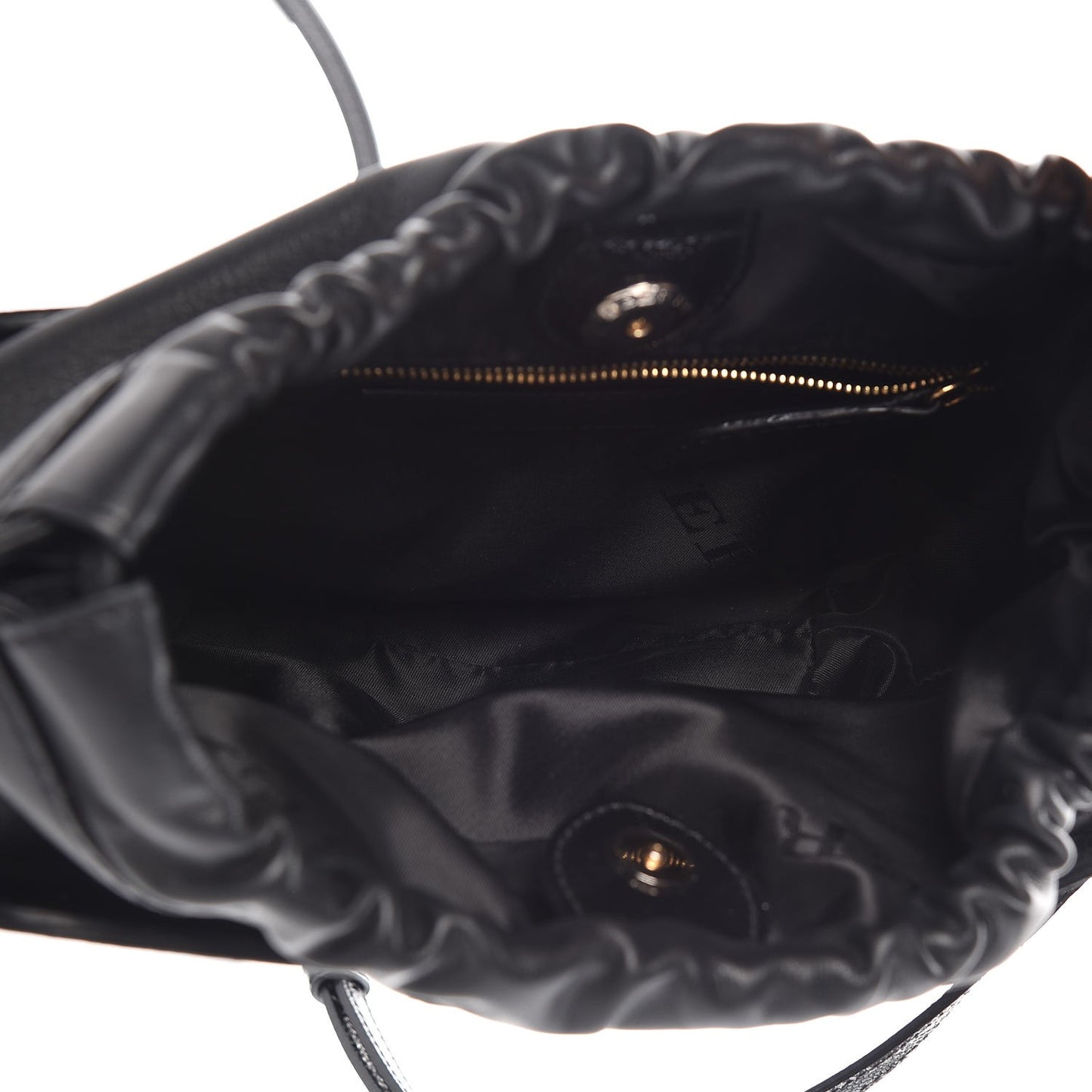 Patent Grained Calfskin Little Crush Black