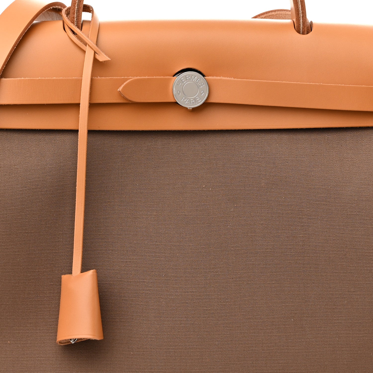 Hermes Military Toile Vache Hunter Herbag Zip Retourne 31 PM Etoupe Dune 10 of 12