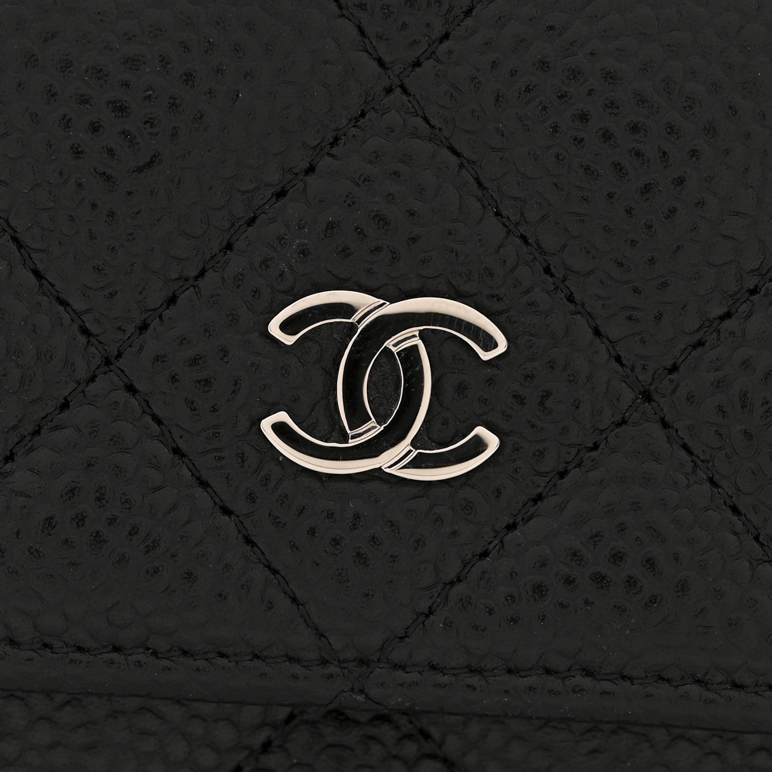 Chanel Caviar Quilted Large Gusset Flap Wallet Black 11 of 11