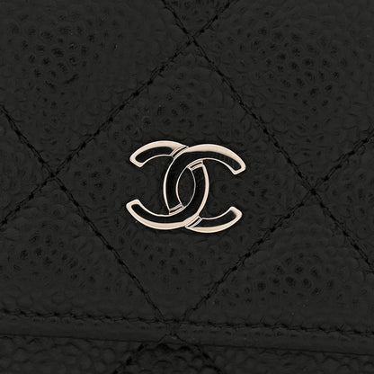 Chanel Caviar Quilted Large Gusset Flap Wallet Black 11 of 11