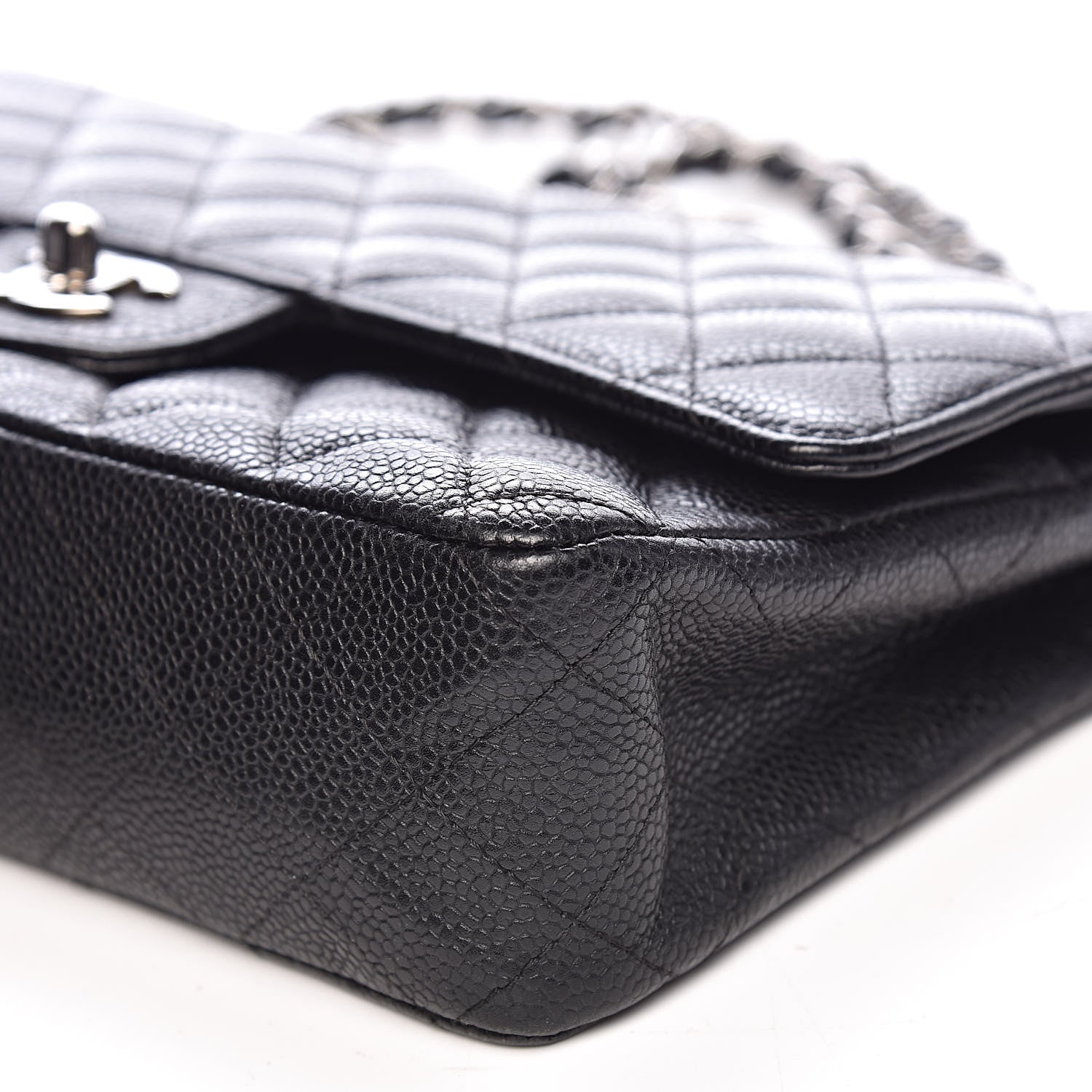 Chanel Caviar Quilted Medium Double Flap Black 9 of 14