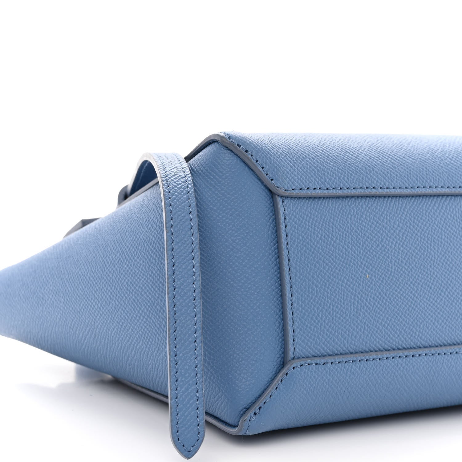 Celine Grained Calfskin Nano Belt Bag Azure 9 of 10