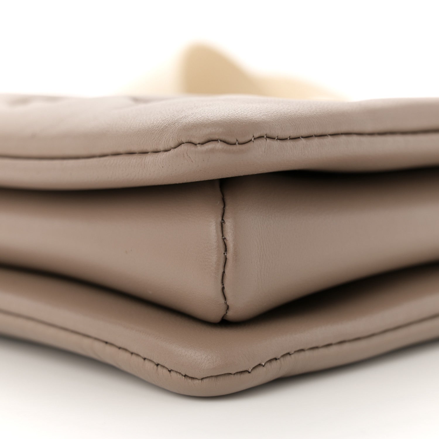 Louis Vuitton Lambskin Embossed Monogram Coussin PM Taupe 10 of 11