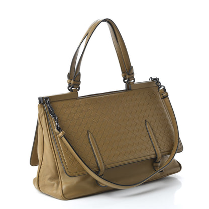 Bottega Veneta Nappa Intrecciato Medium Monaco Satchel Camel 3 of 9