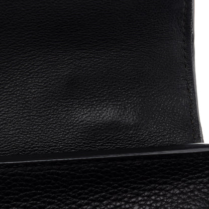 Celine Drummed Calfskin Suede Small Trapeze Black 9 of 11