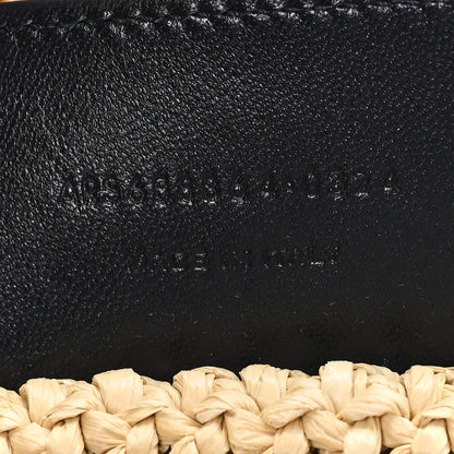 Saint Laurent Raffia Rive Gauche Tote Natural 7 of 10