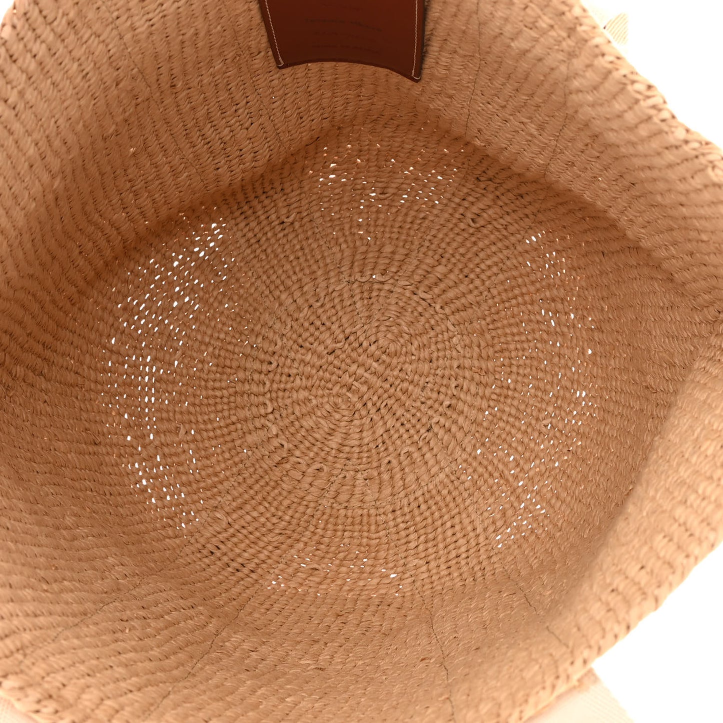 Raffia Large Woody Tote White