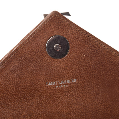 Saint Laurent Calfskin Matelasse Chevron Monogram Medium College Bag Cognac 18 of 20