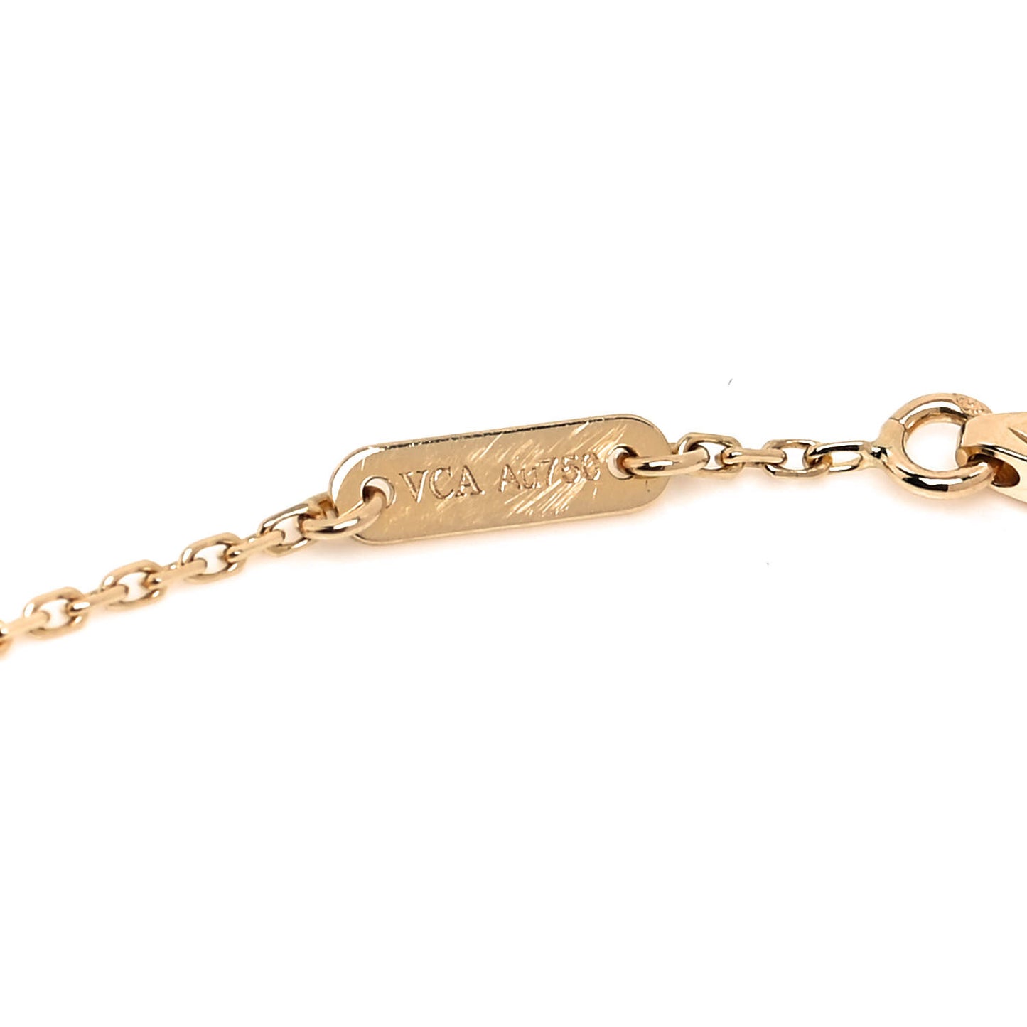 18K Yellow Gold Mother of Pearl Sweet Alhambra Butterfly Bracelet