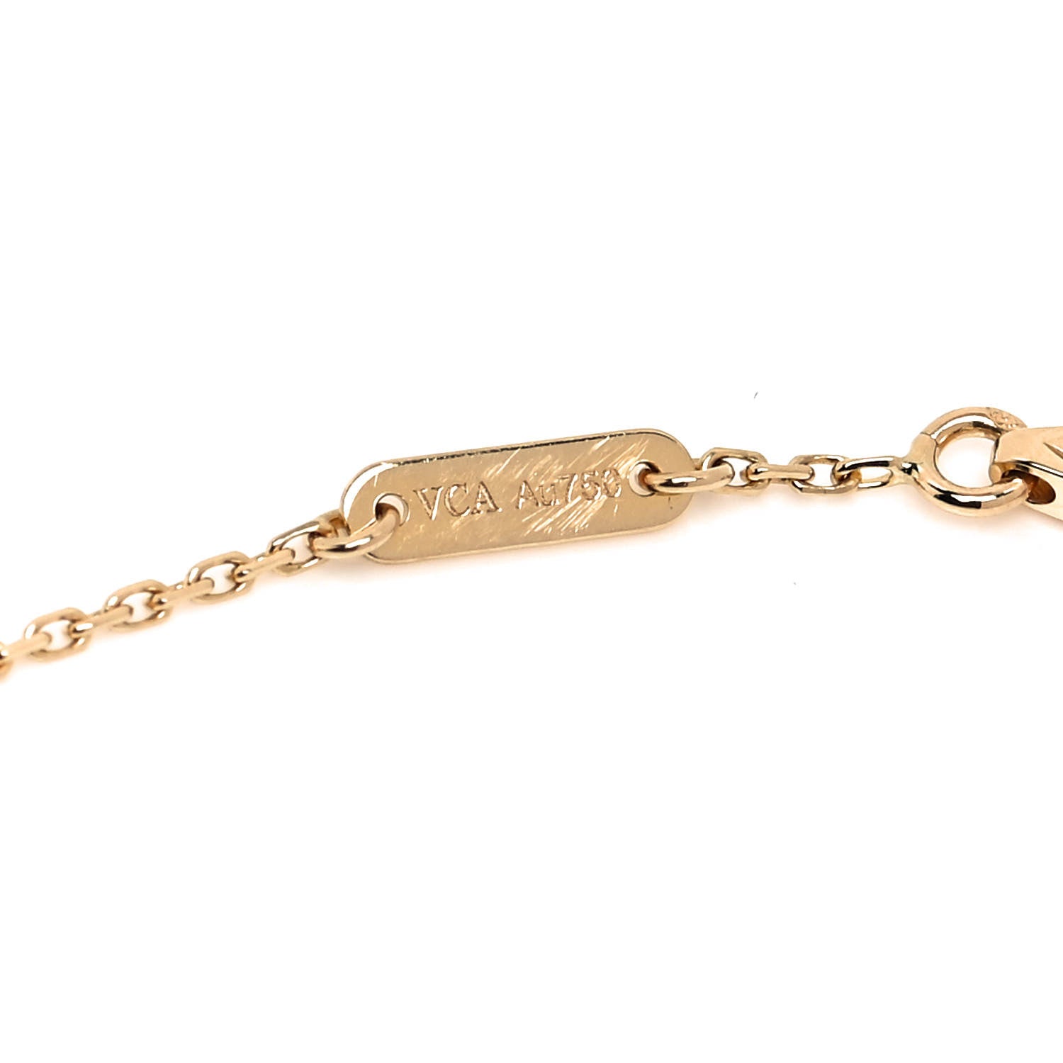 Van Cleef & Arpels 18K Yellow Gold Mother of Pearl Sweet Alhambra Butterfly Bracelet 4 of 5
