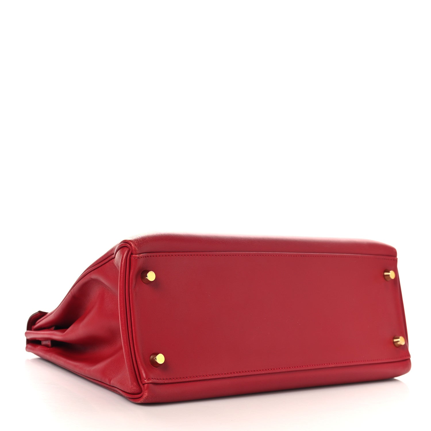 Hermes Tadelakt Kelly Retourne 32 Rouge Vif 4 of 14