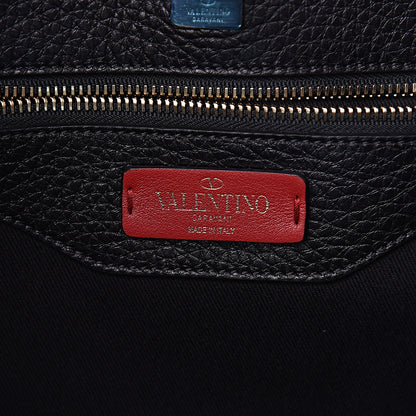 Valentino Garavani Pebbled Calfskin Large JoyLock Satchel Black 7 of 12