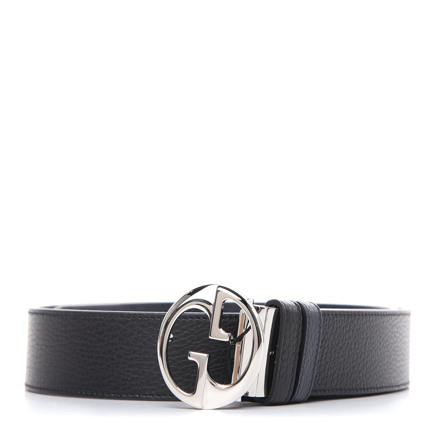 Gucci Calfskin 1973 Reversible Belt 95 38 Black Navy 1 of 16
