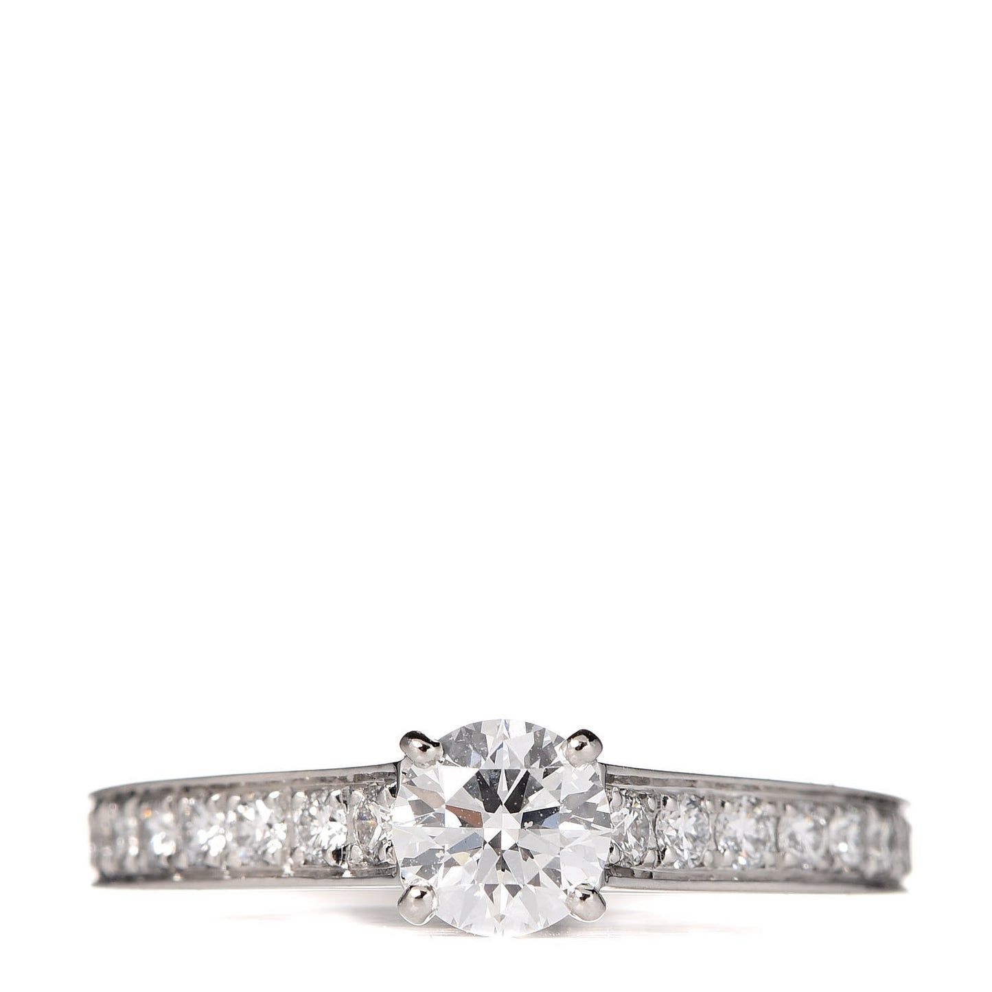 Platinum Diamond .42ct 1895 Solitaire Engagement Ring 49 4.75